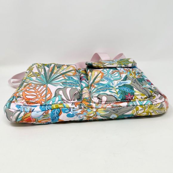 Vera Bradley Rain Forest Canopy Pattern Utility Small Crossbody Bag - Picture 3 of 7